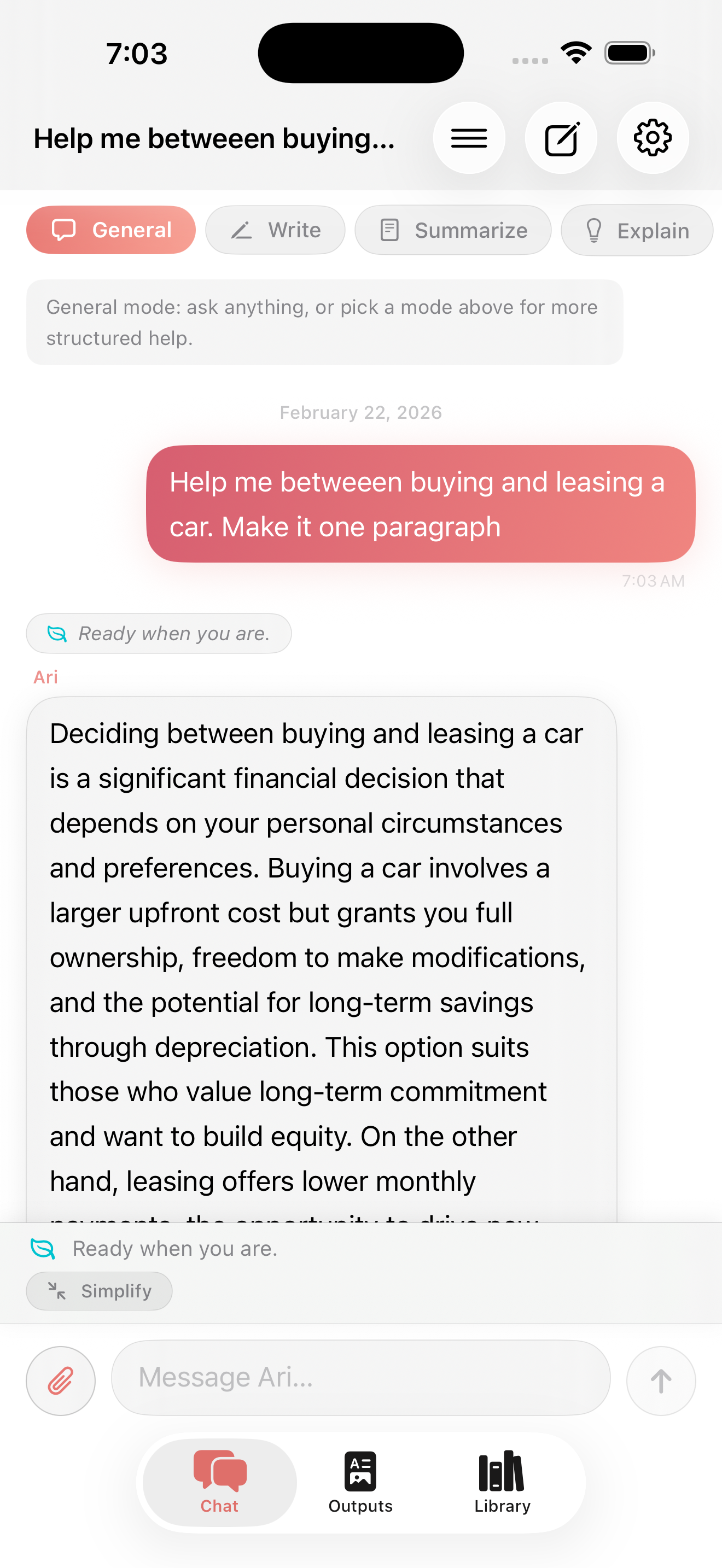 chat with ai assistant